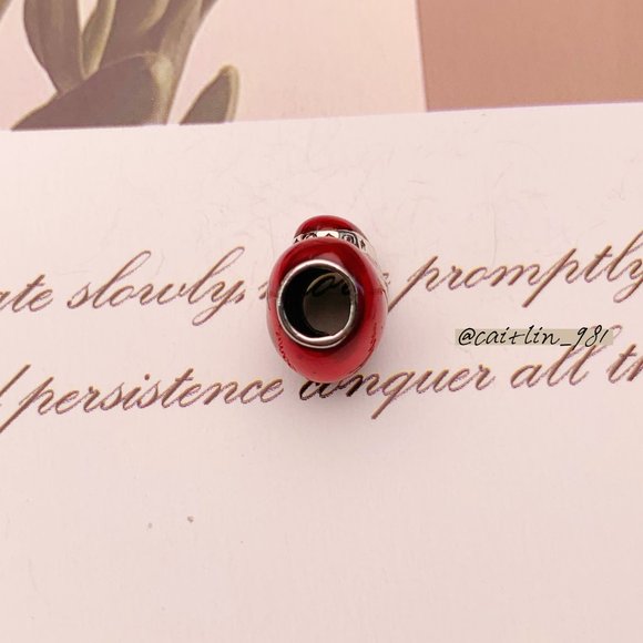 Pandora Metallic Red Christmas Heart Charm - Picture 4 of 6